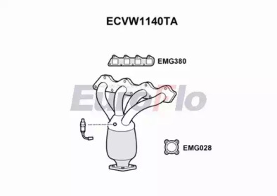 EUROFLO ecvw1140ta -  Катализатор