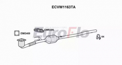 EUROFLO ecvw1163ta - Катализатор