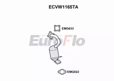 EUROFLO ecvw1165ta -  Катализатор