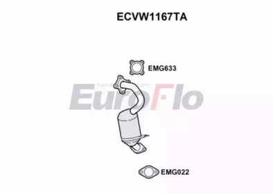EUROFLO ecvw1167ta -  Катализатор