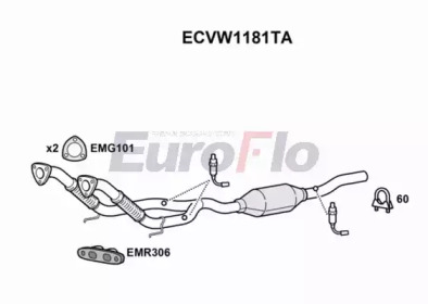 EUROFLO ecvw1181ta - Катализатор
