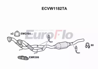 EUROFLO ecvw1182ta - Катализатор