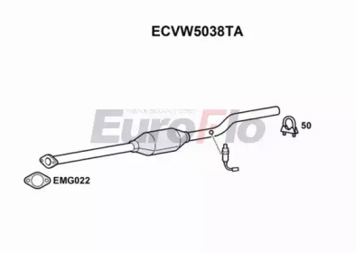 EUROFLO ecvw5038ta -  Катализатор