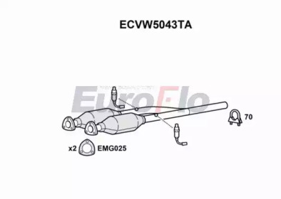 EUROFLO ecvw5043ta -  Катализатор