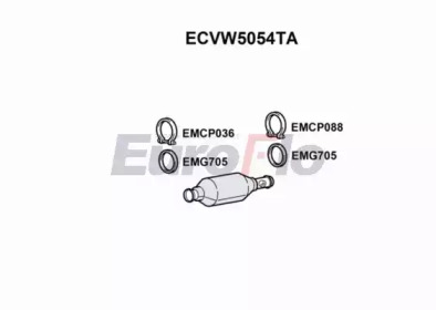 EUROFLO ecvw5054ta - Катализатор