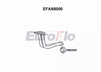 EUROFLO efan8000 - Труба выхлопного газа