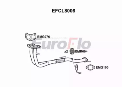 EUROFLO efcl8006 -  Труба выхлопного газа