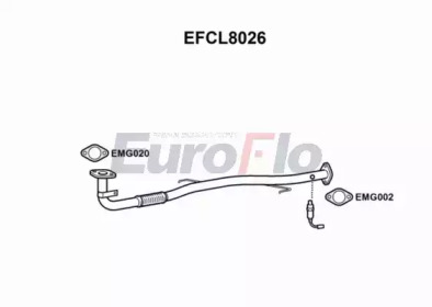 EUROFLO efcl8026 - Труба выхлопного газа