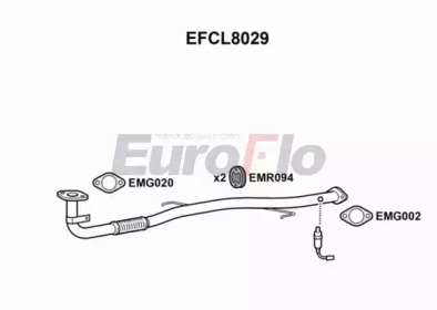 EUROFLO efcl8029 - Труба выхлопного газа