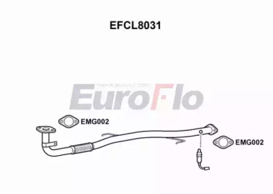 EUROFLO efcl8031 -  Труба выхлопного газа