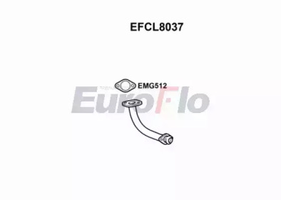 EUROFLO efcl8037 - Труба выхлопного газа