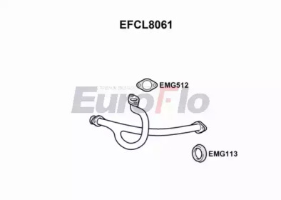 EUROFLO efcl8061 - Труба выхлопного газа