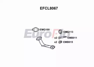 EUROFLO efcl8067 - Труба выхлопного газа
