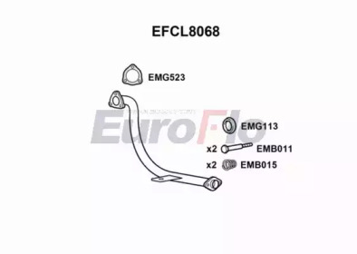 EUROFLO efcl8068 - Труба выхлопного газа