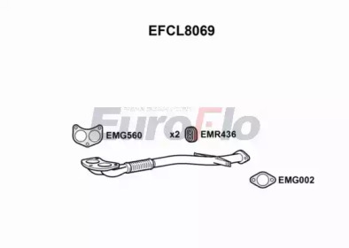 EUROFLO efcl8069 - Труба выхлопного газа