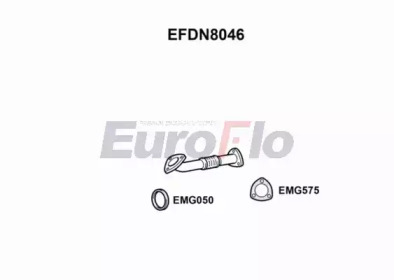 EUROFLO efdn8046 -  Труба выхлопного газа