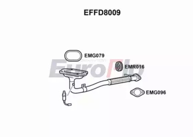 EUROFLO effd8009 - Труба выхлопного газа