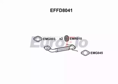 EUROFLO effd8041 -  Труба выхлопного газа