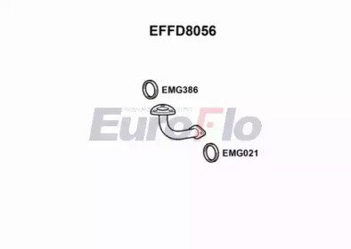 EUROFLO effd8056 -  Труба выхлопного газа