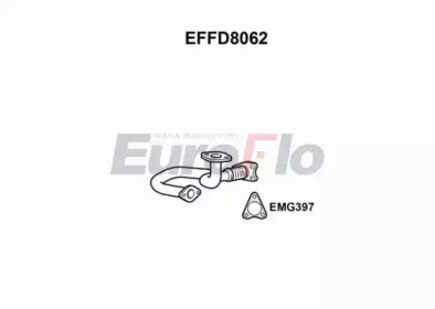 EUROFLO effd8062 - Труба выхлопного газа
