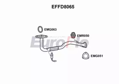 EUROFLO effd8065 - Труба выхлопного газа