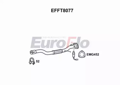 EUROFLO efft8077 - Труба выхлопного газа
