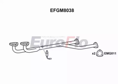 EUROFLO efgm8038 - Труба выхлопного газа
