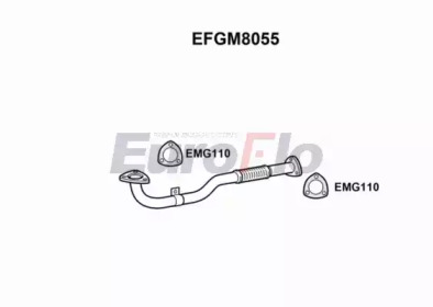 EUROFLO efgm8055 -  Труба выхлопного газа