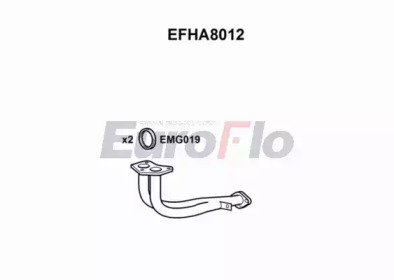 EUROFLO efha8012 - Труба выхлопного газа