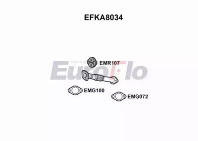 EUROFLO efka8034 - Труба выхлопного газа