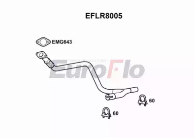 EUROFLO eflr8005 -  Труба выхлопного газа