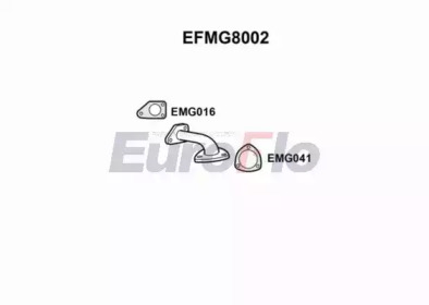EUROFLO efmg8002 - Труба выхлопного газа