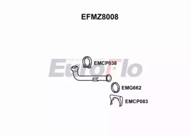EUROFLO efmz8008 -  Труба выхлопного газа