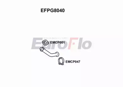EUROFLO efpg8040 -  Труба выхлопного газа