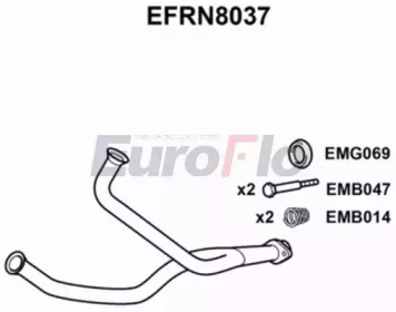 EUROFLO efrn8037 - Труба выхлопного газа