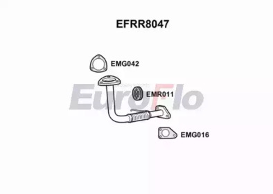 EUROFLO efrr8047 - Труба выхлопного газа