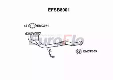 EUROFLO efsb8001 - Труба выхлопного газа