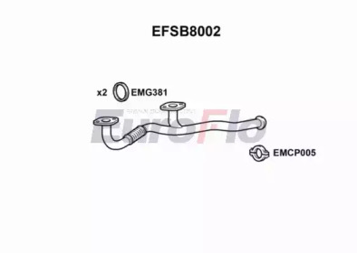 EUROFLO efsb8002 - Труба выхлопного газа