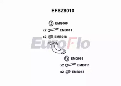 EUROFLO efsz8010 - Труба выхлопного газа