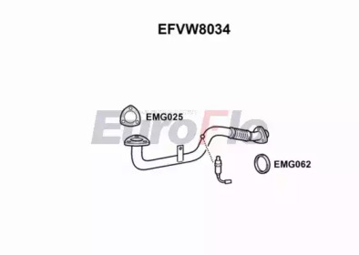 EUROFLO efvw8034 -  Труба выхлопного газа