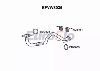 EUROFLO efvw8035 -  Труба выхлопного газа