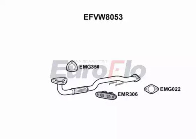 EUROFLO efvw8053 -  Труба выхлопного газа