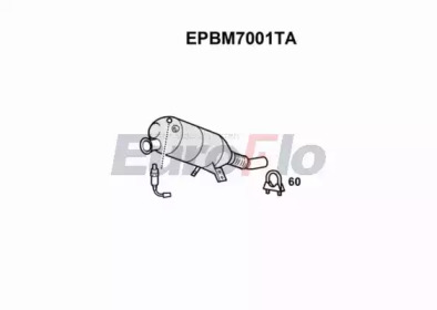 EUROFLO epbm7001ta -  Сажевый / частичный фильтр, система выхлопа ОГ