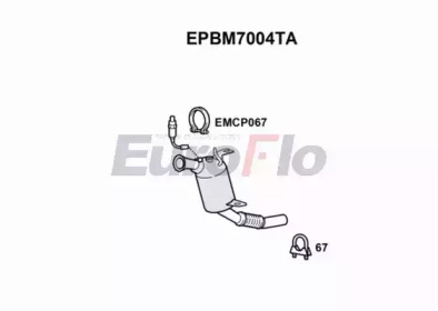 EUROFLO epbm7004ta -  Сажевый / частичный фильтр, система выхлопа ОГ