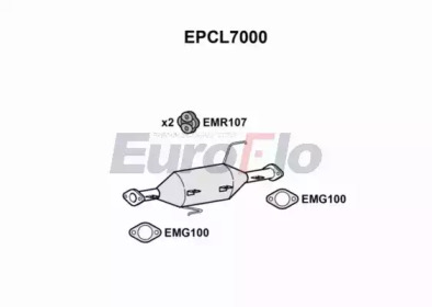 EUROFLO epcl7000 -  Сажевый / частичный фильтр, система выхлопа ОГ