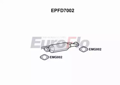 EUROFLO epfd7002 -  Сажевый / частичный фильтр, система выхлопа ОГ