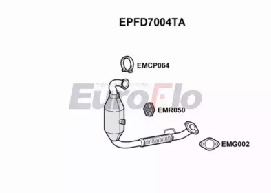EUROFLO epfd7004ta -  Сажевый / частичный фильтр, система выхлопа ОГ