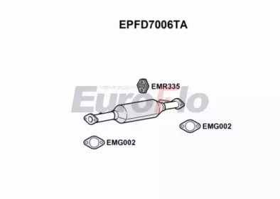 EUROFLO epfd7006ta -  Сажевый / частичный фильтр, система выхлопа ОГ