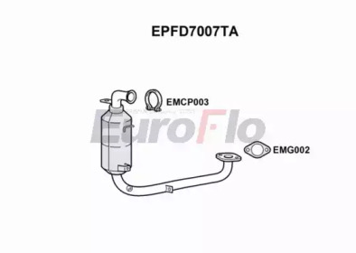 EUROFLO epfd7007ta -  Сажевый / частичный фильтр, система выхлопа ОГ