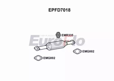 EUROFLO epfd7018 -  Сажевый / частичный фильтр, система выхлопа ОГ